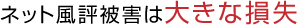 ネット風評被害の大きな損失