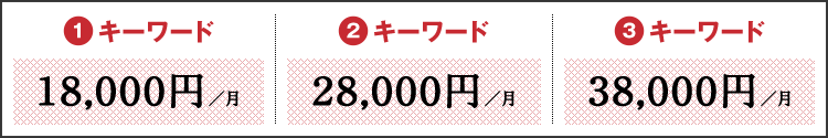 「家守りSEO」の料金プラン